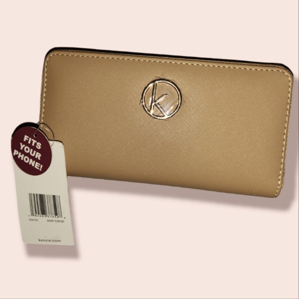 Kensie Leather Wristlet/Coin Purse-NWT